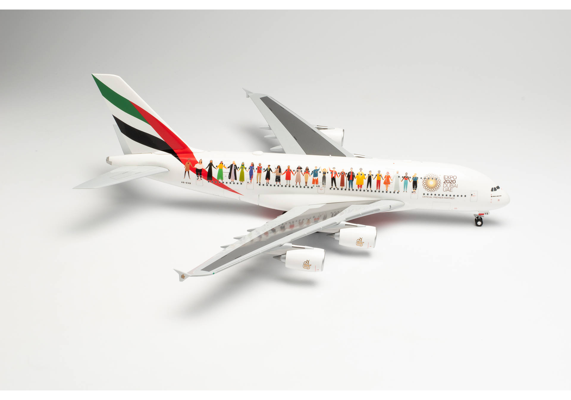 Emirates Airbus A380 “Year of Tolerance“ – A6-EVB