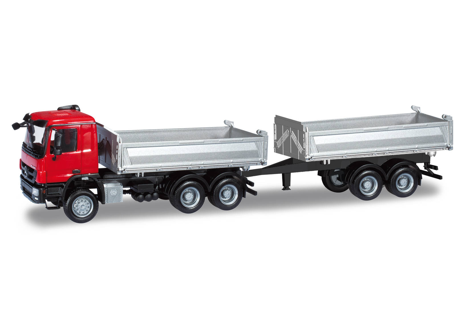Mercedes-Benz Actros M ´08 Tandem-Baukipper-Hängerzug Meiller