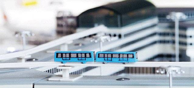 Sky train with tracks (2 pieces)
