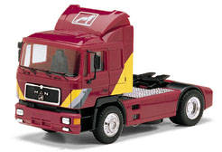 MAN F90 tractor with chassis cladding and aerodynamic package base printing "Man 19 502"