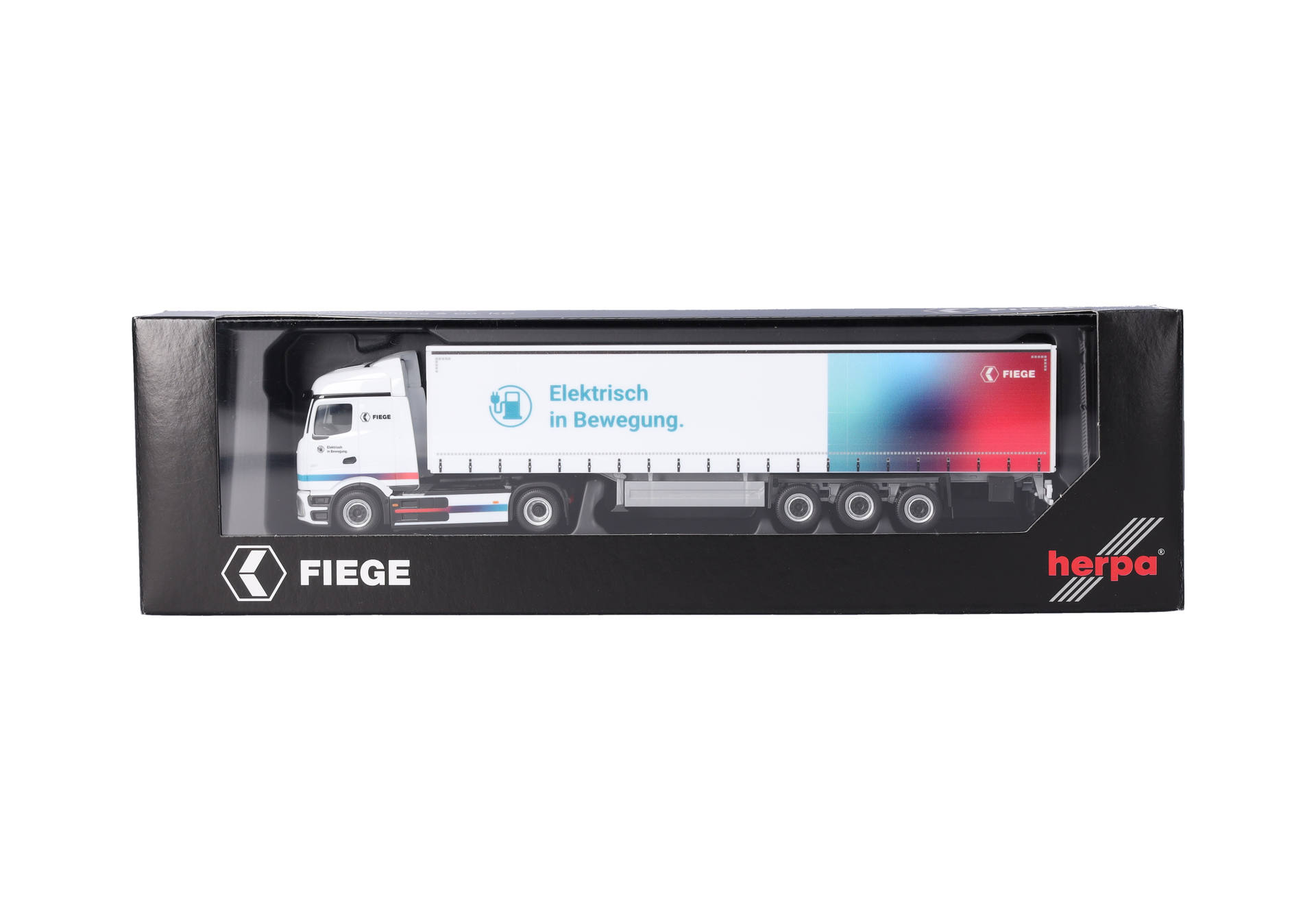 Mercedes-Benz eActros 600 ProCabin Streamspace curtain canvas semitrailer truck "FIEGE Logistik"