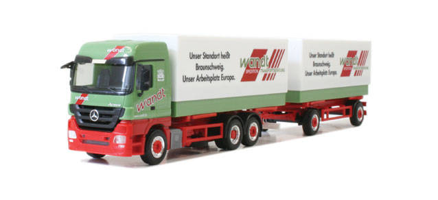 Mercedes-Benz Actros LH canvas trailer "Wandt"