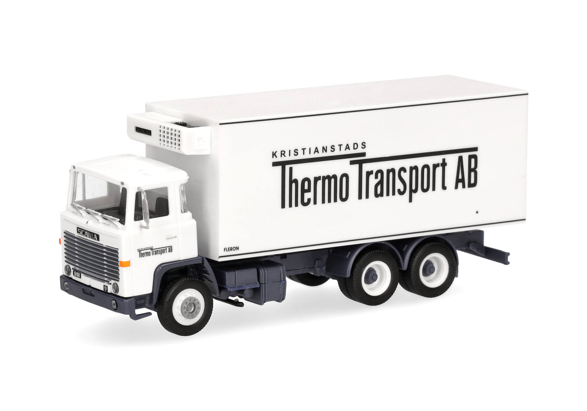 Scania 141 refrigerated box truck 3axles "Kristianstads Thermo Transport AB"