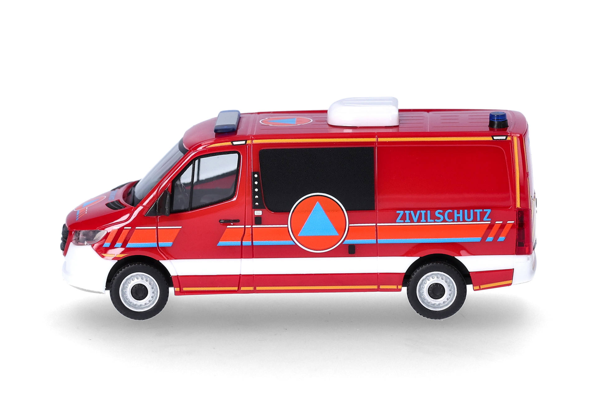 emergency van, rescue vehicle, red van, civil protection, model toy