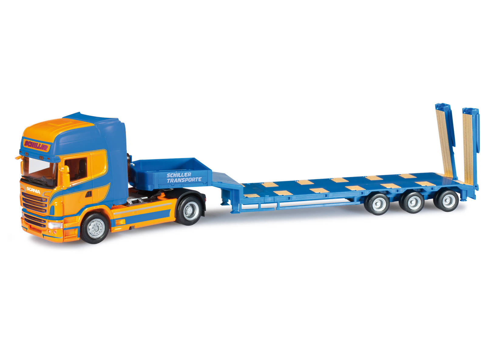 Scania R TL low boy semitrailer "Schiller"