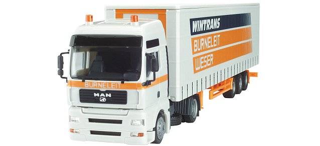 MAN TGA XXL curtain canvas semitrailer "Burneleit"