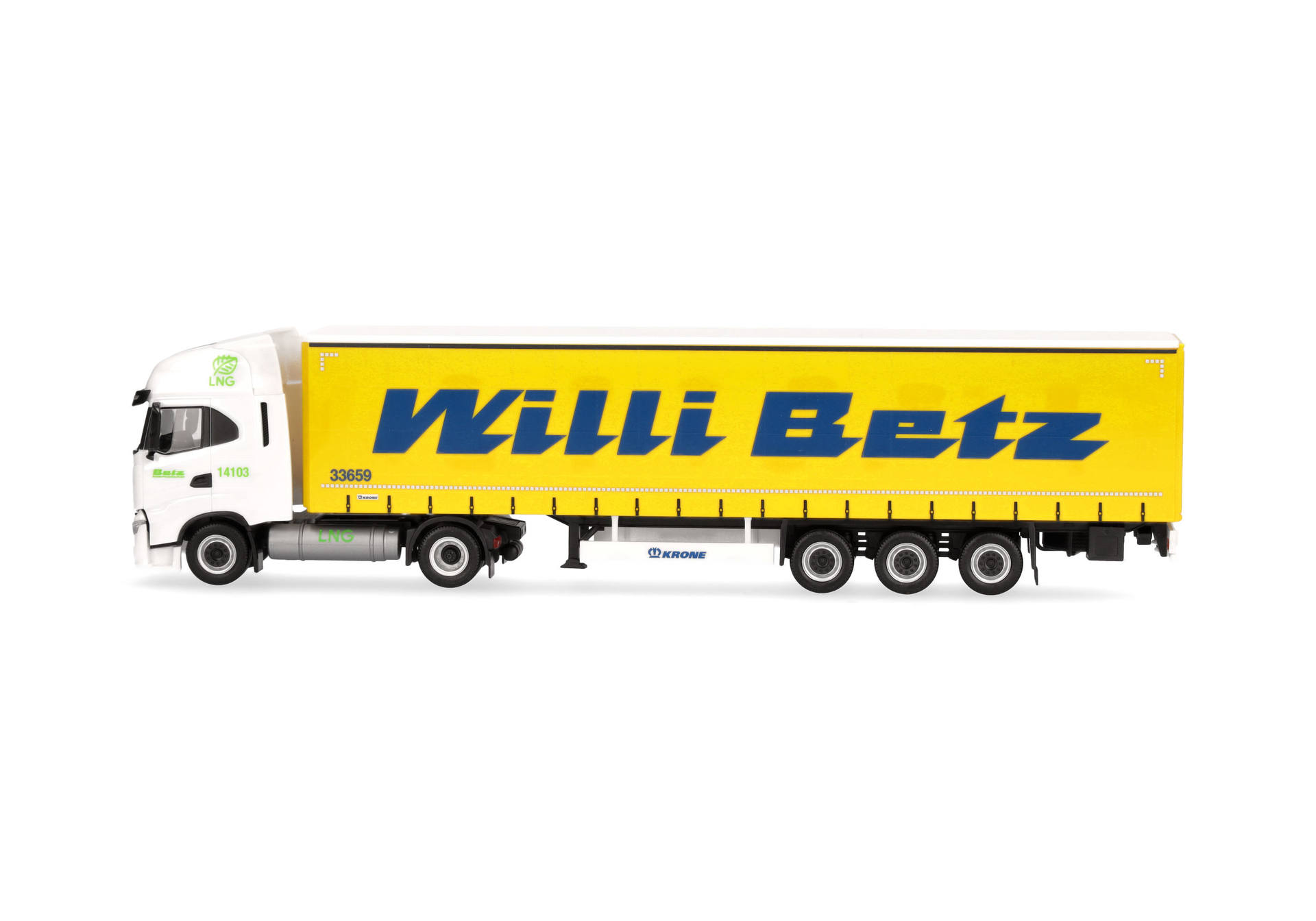 Iveco S-Way LNG curtain canvas semitrailer truck "Willi Betz" (Baden-Wuerttemberg/Reutlingen)