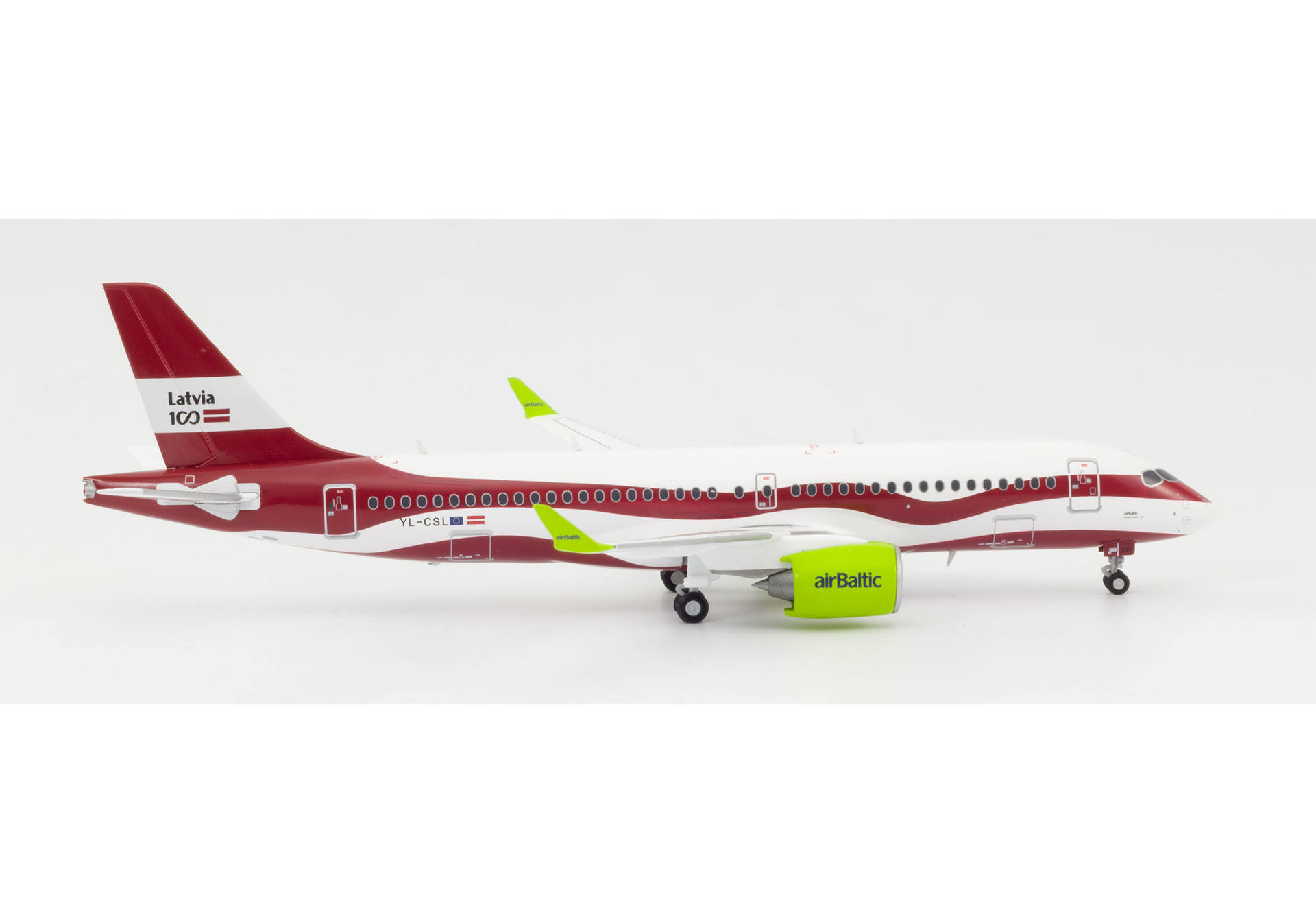 airBaltic Airbus A220-300 "Latvia 100"