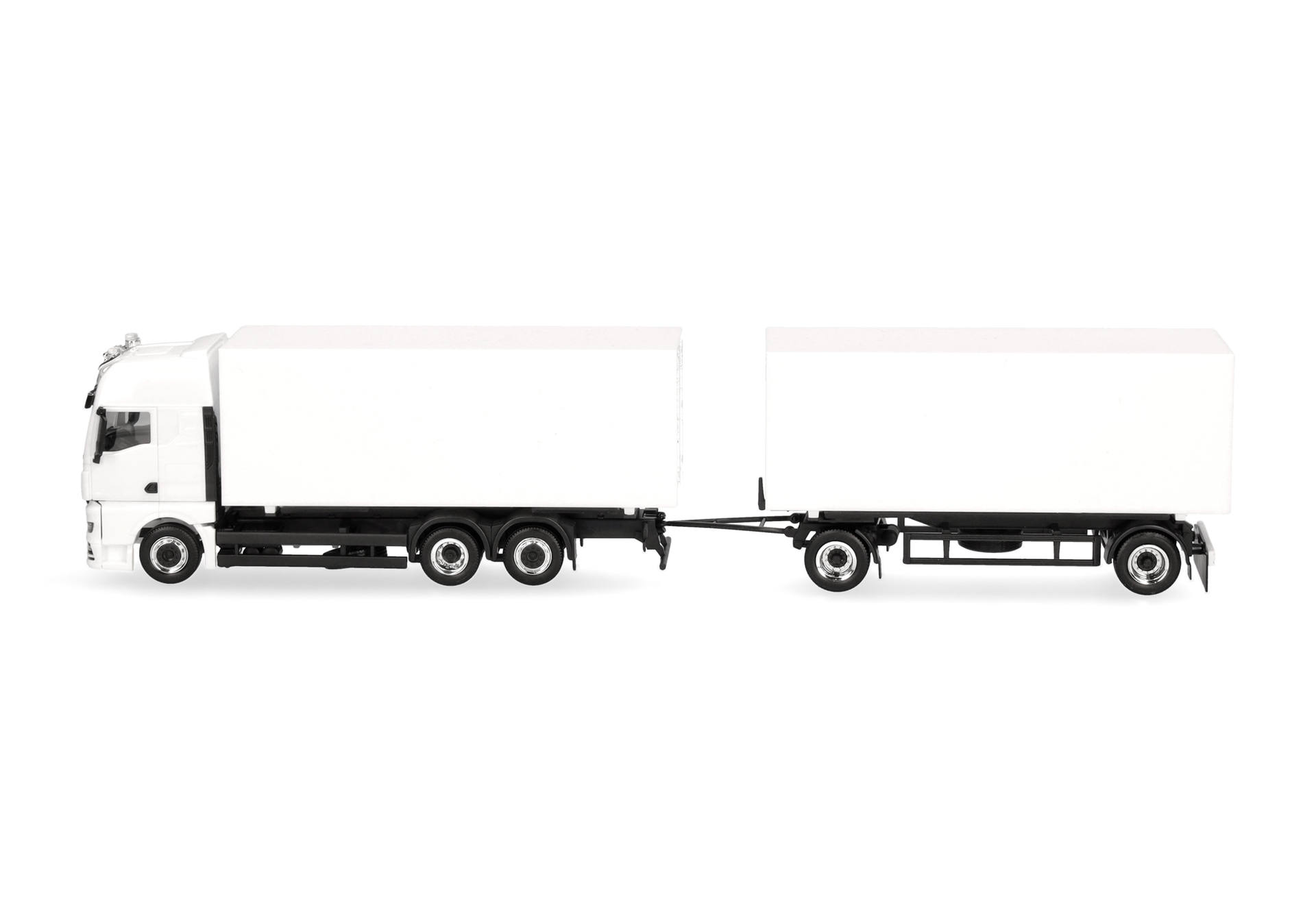 truck, semi-trailer, white, tractor-trailer, cargo, box trailer