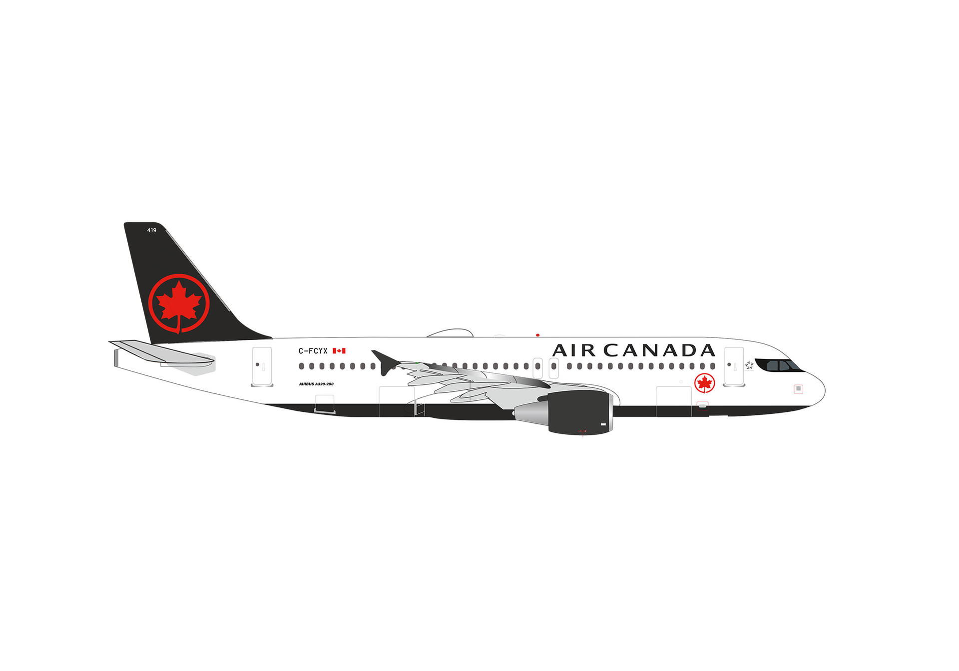 aircraft, airliner, air Canada, Canada flag, tail logo
