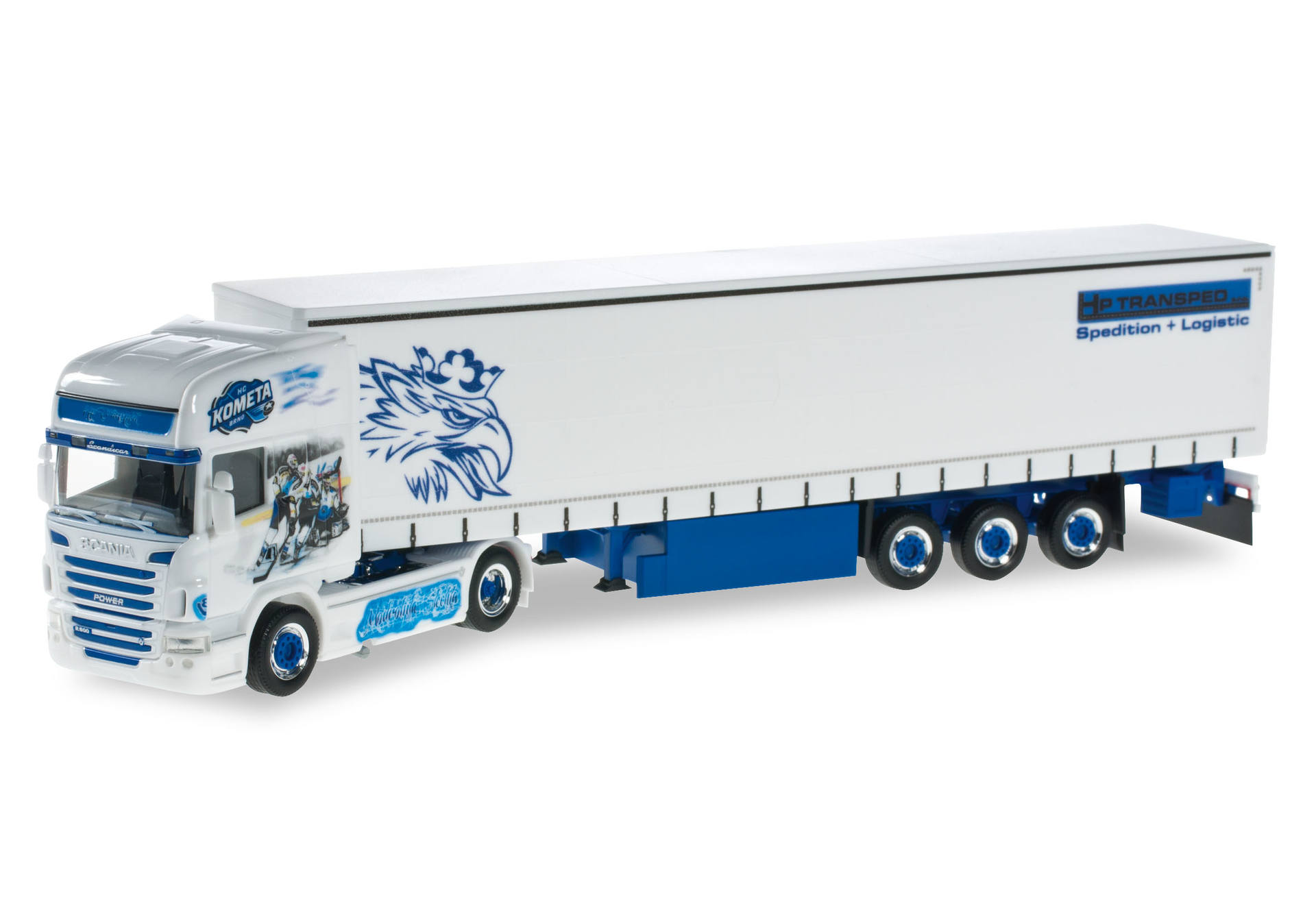 Scania R TL curtain canvas semitrailer "Brno"