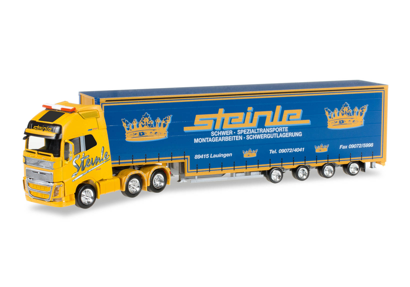 Volvo FH Gl. XL volume semitrailer "Steinle"