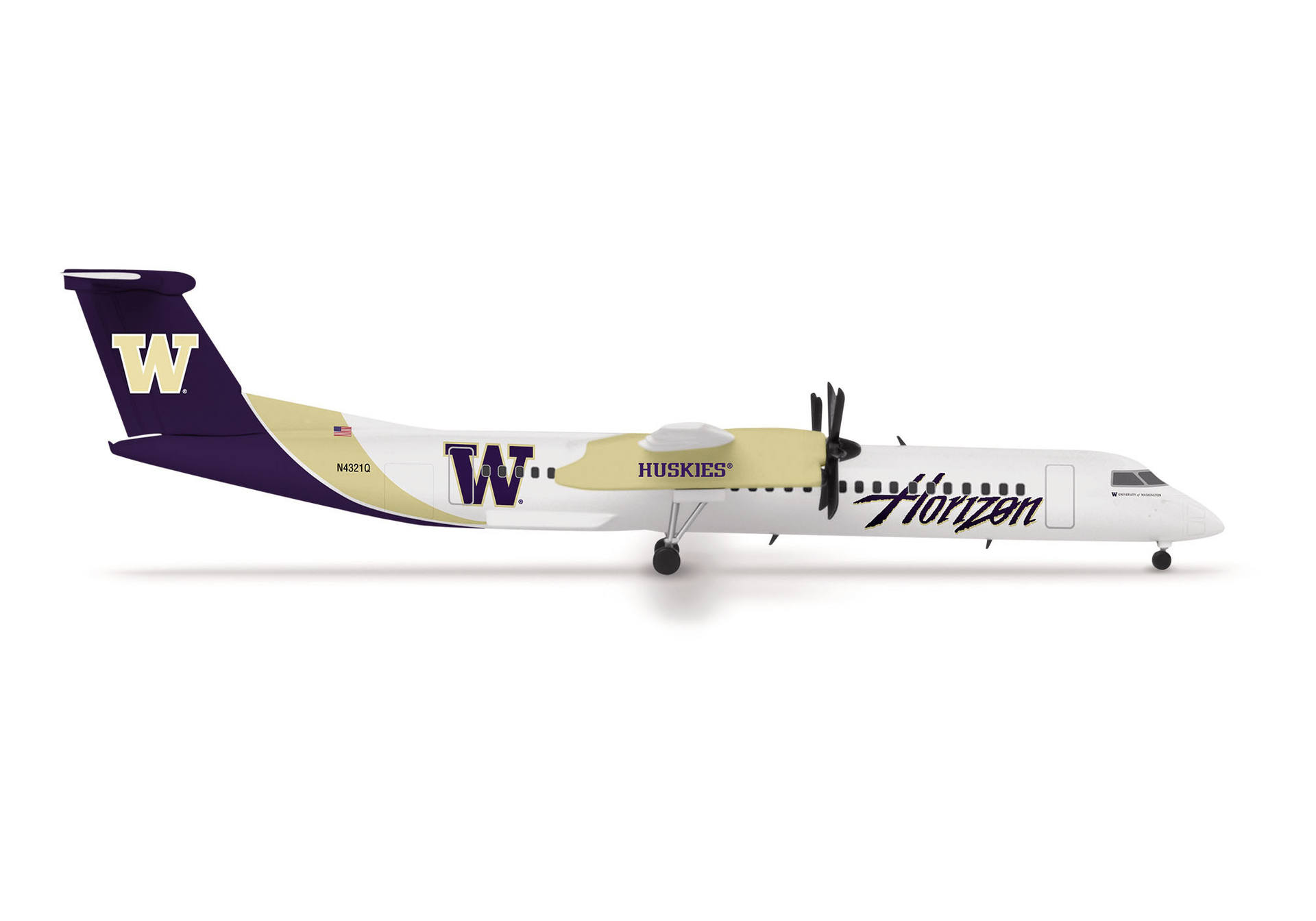 Horizon Air Bombardier Q400 "Washington Huskies"