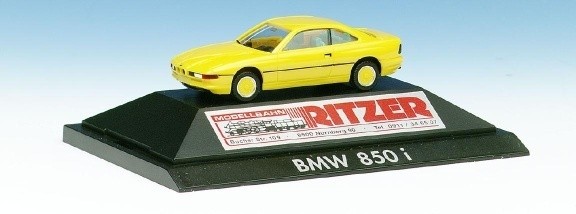 BMW 850i Coupé BBS rims yellow