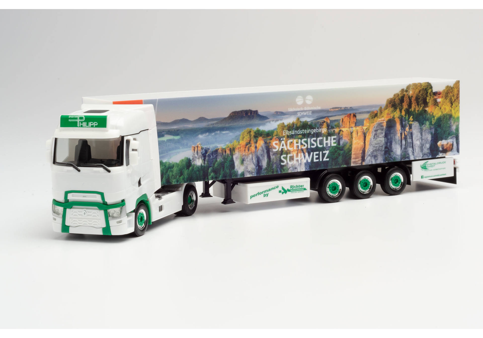 Renault T box semitrailer "Spedition Philipp / Sächsische Schweiz"