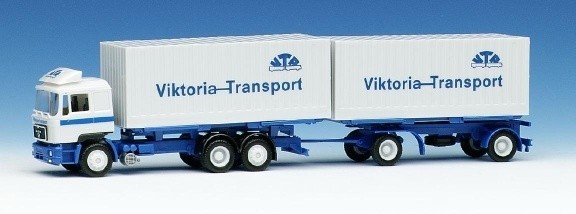 MAN F90 interreling case hooker train Thyssen-Cargobox 3A/2A