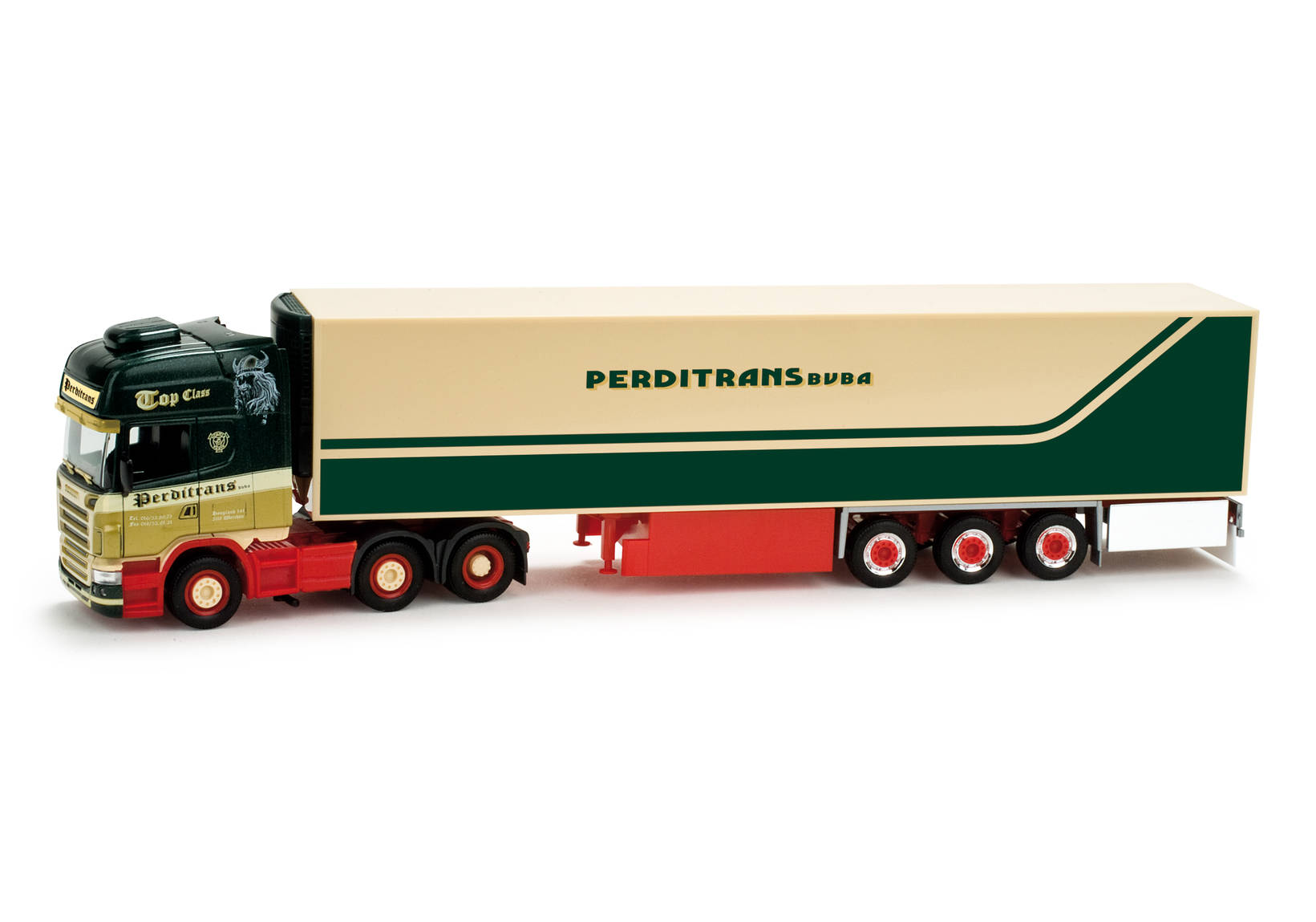 Scania R TL refrigerated semitrailer box semitrailer "Perditrans" (B)