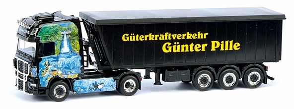 DAF XF 105 SSC Kempf Stöffel-Liner-Sattel train Tilt kinematics with movable tailgate 2A/3A