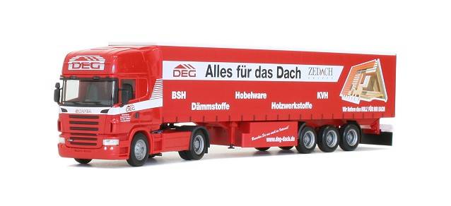 Scania R TL curtain canvas semitrailer "DEG"