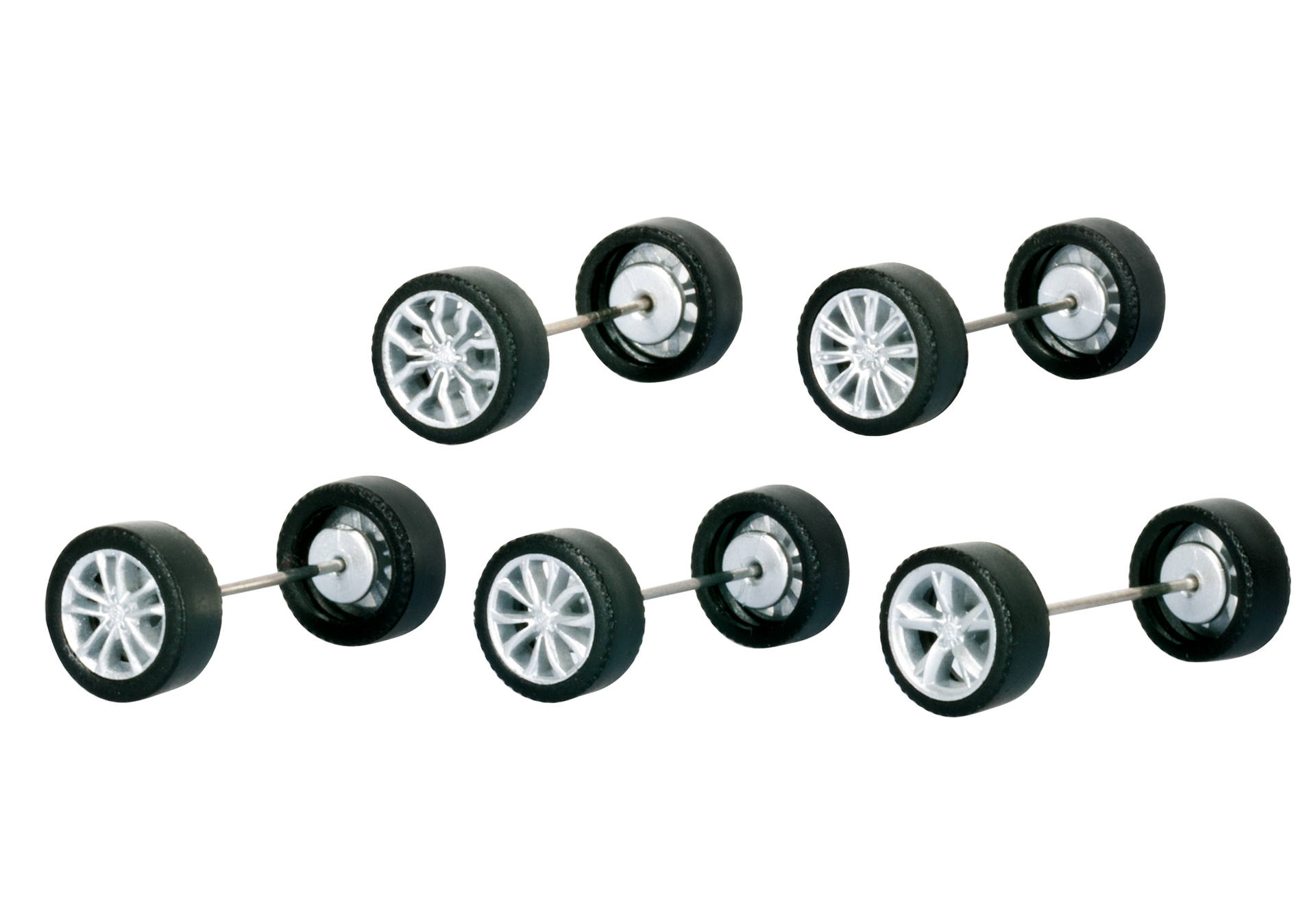 Radsätze für Audi Modelle, silber lackiert