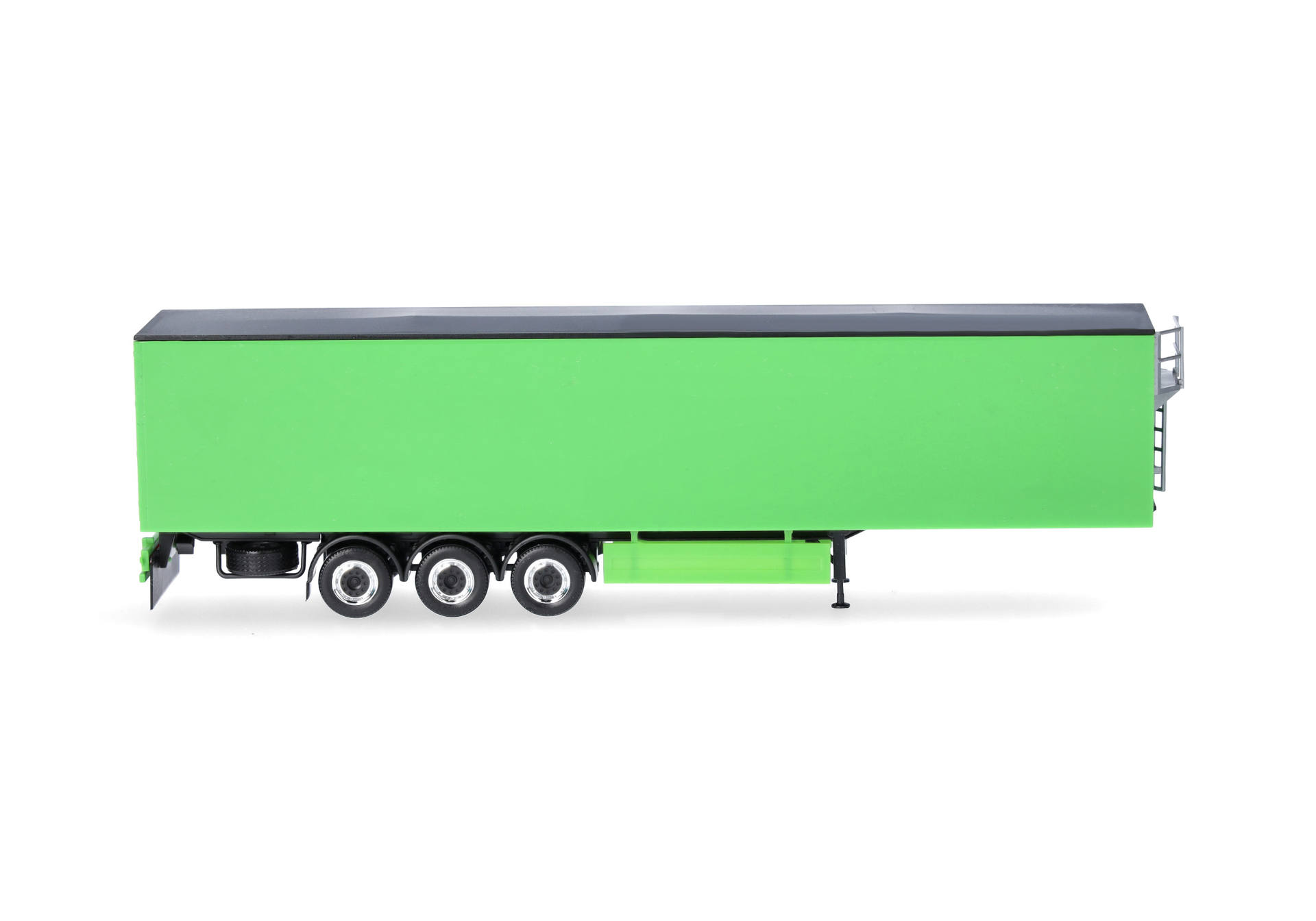 trailer, green, flatbed, truck-axle, multi-axle