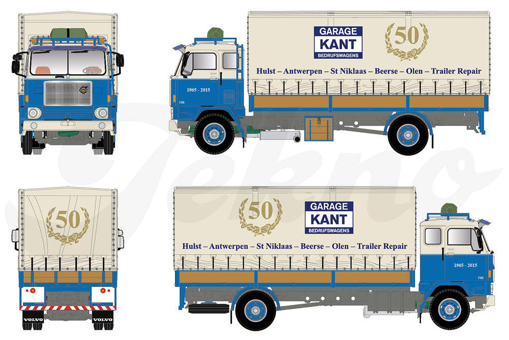 Volvo F88 Planen-LKW "50 Jaar Garage Kant"
