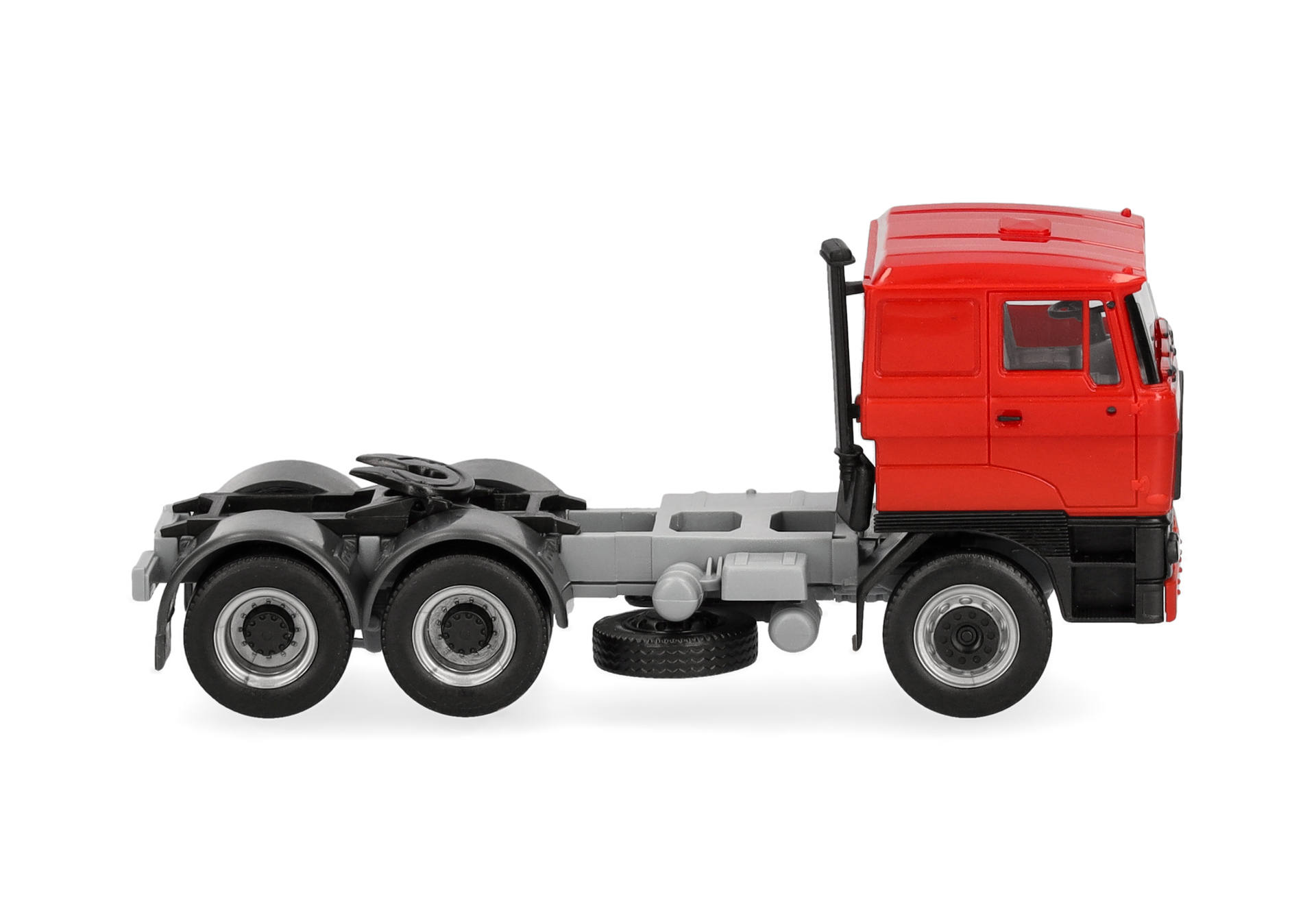 truck, semi-truck, cab, toy model, red