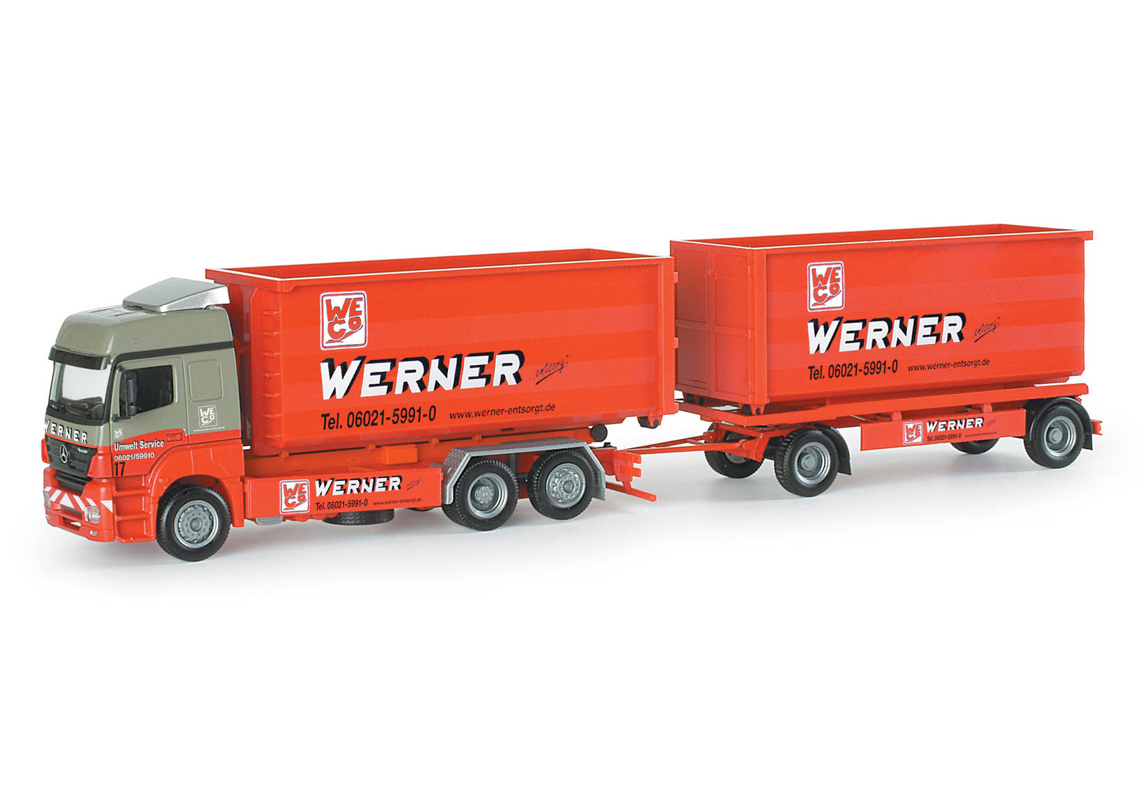 Mercedes-Benz Axor container trailer "Werner"