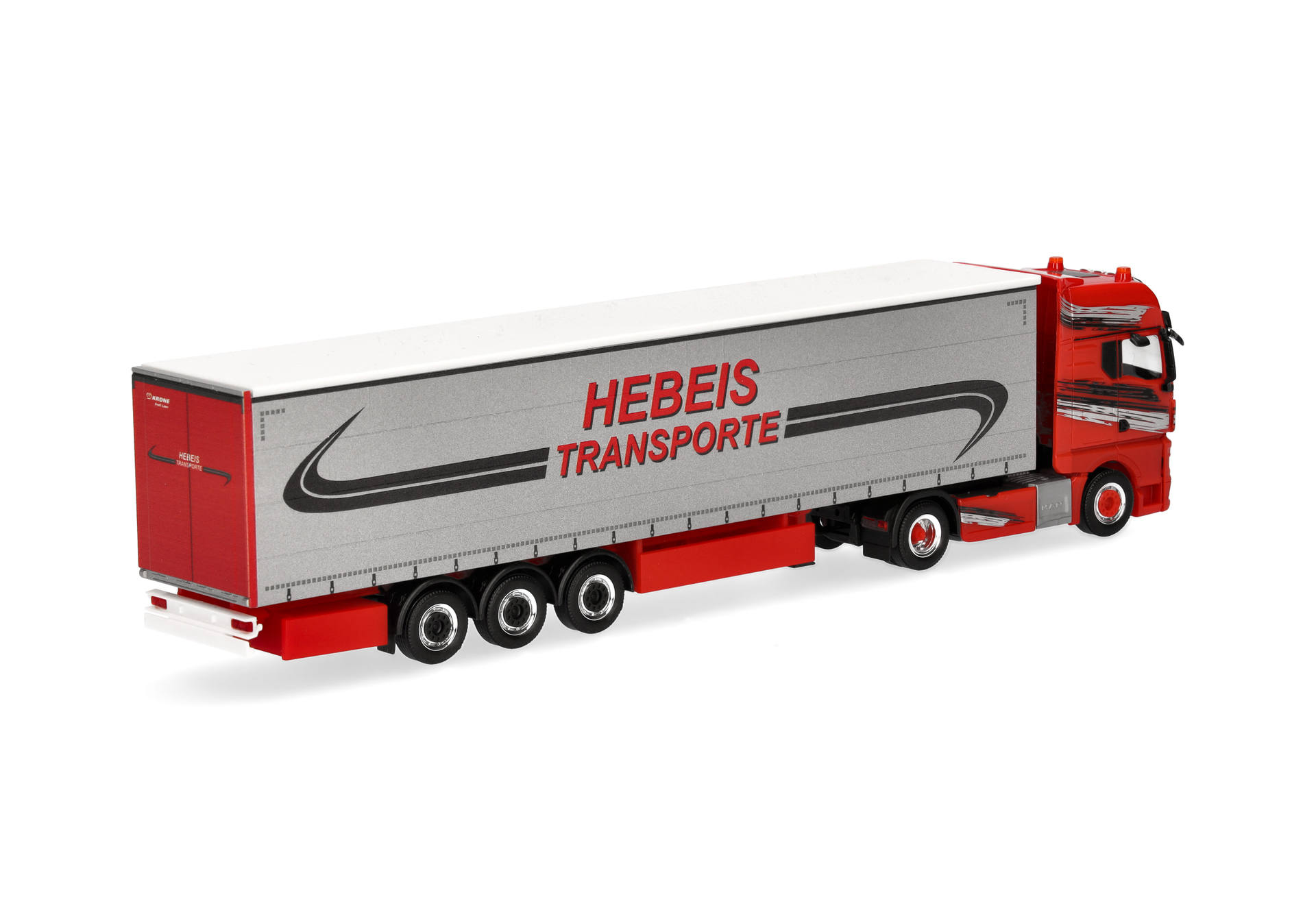 MAN TGX GX curtain canvas semitrailer truck "Hebeis Transporte"