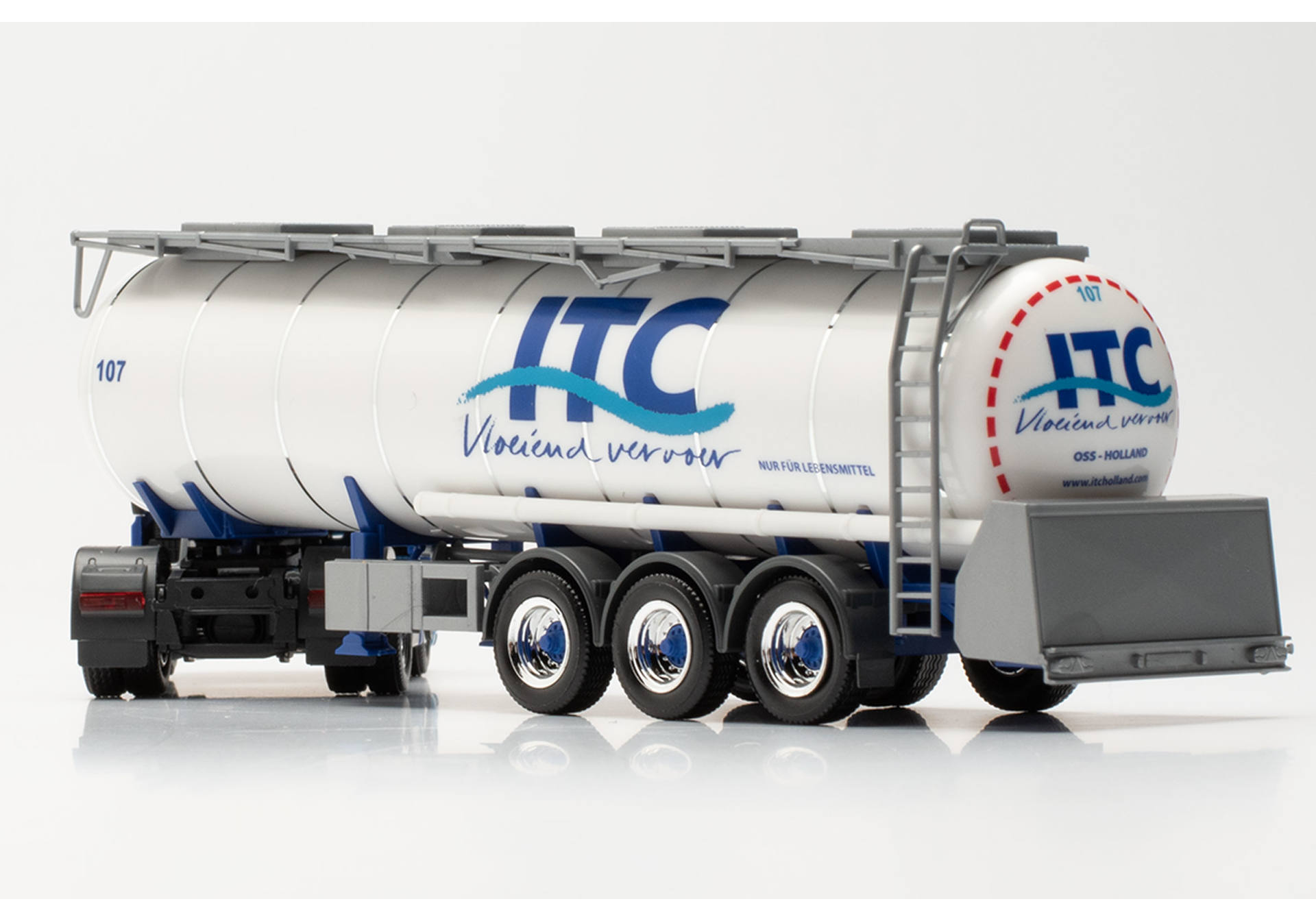 MAN TGX GM chrome tank semitrailer truck „ITC“ (Netherlands/Oss)