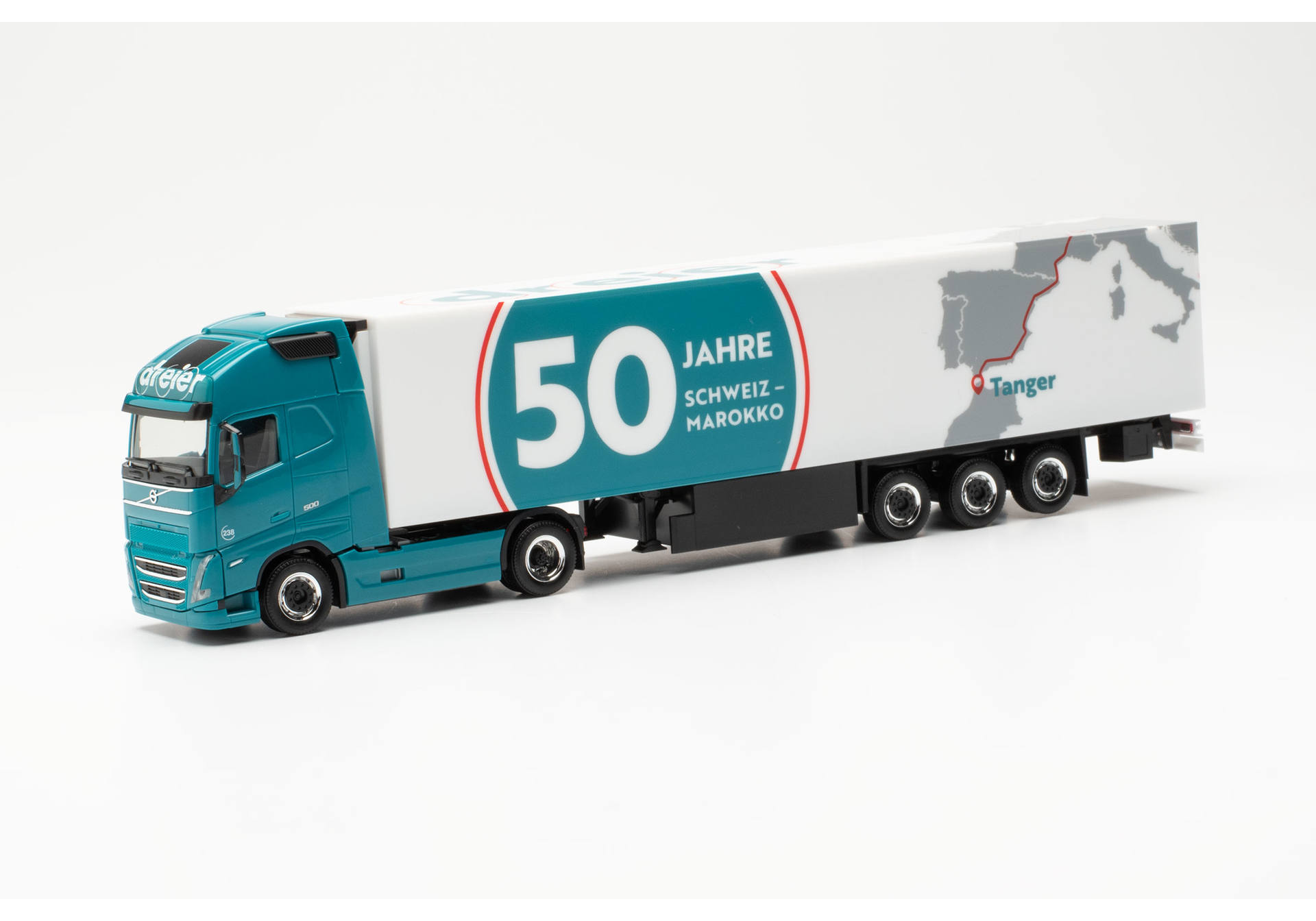 Volvo FH GL 2020 refrigerated box semitrailer "Dreier/50 Jahre Swiss-Marokko" (Swiss)