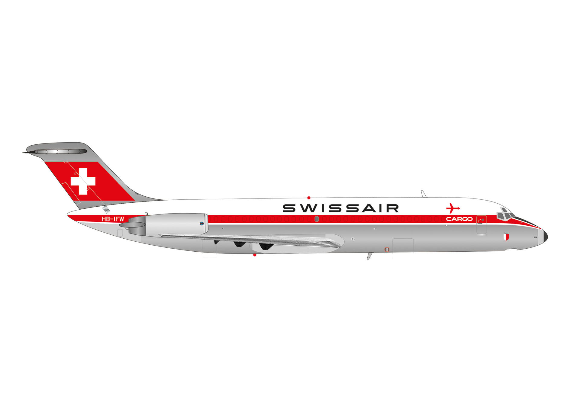 Swissair Douglas DC-9-30F  HB-IFW Payerne