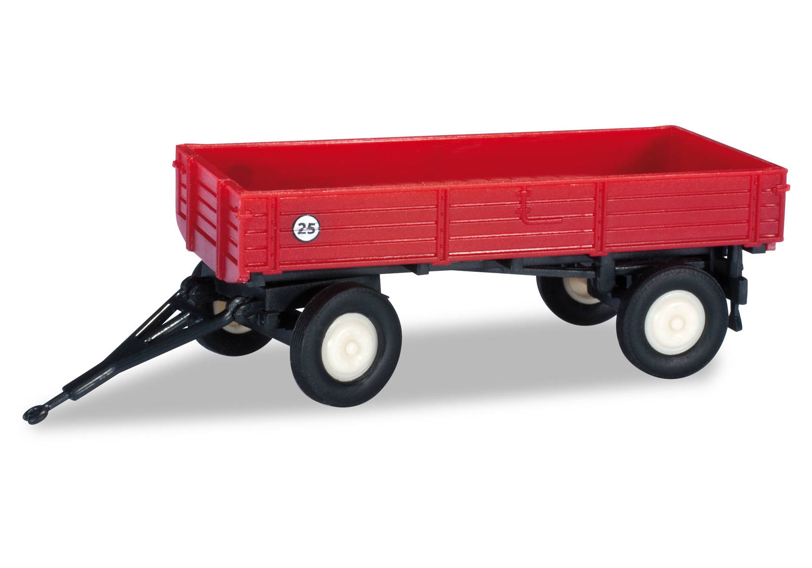 Agricultural trailer, dark red