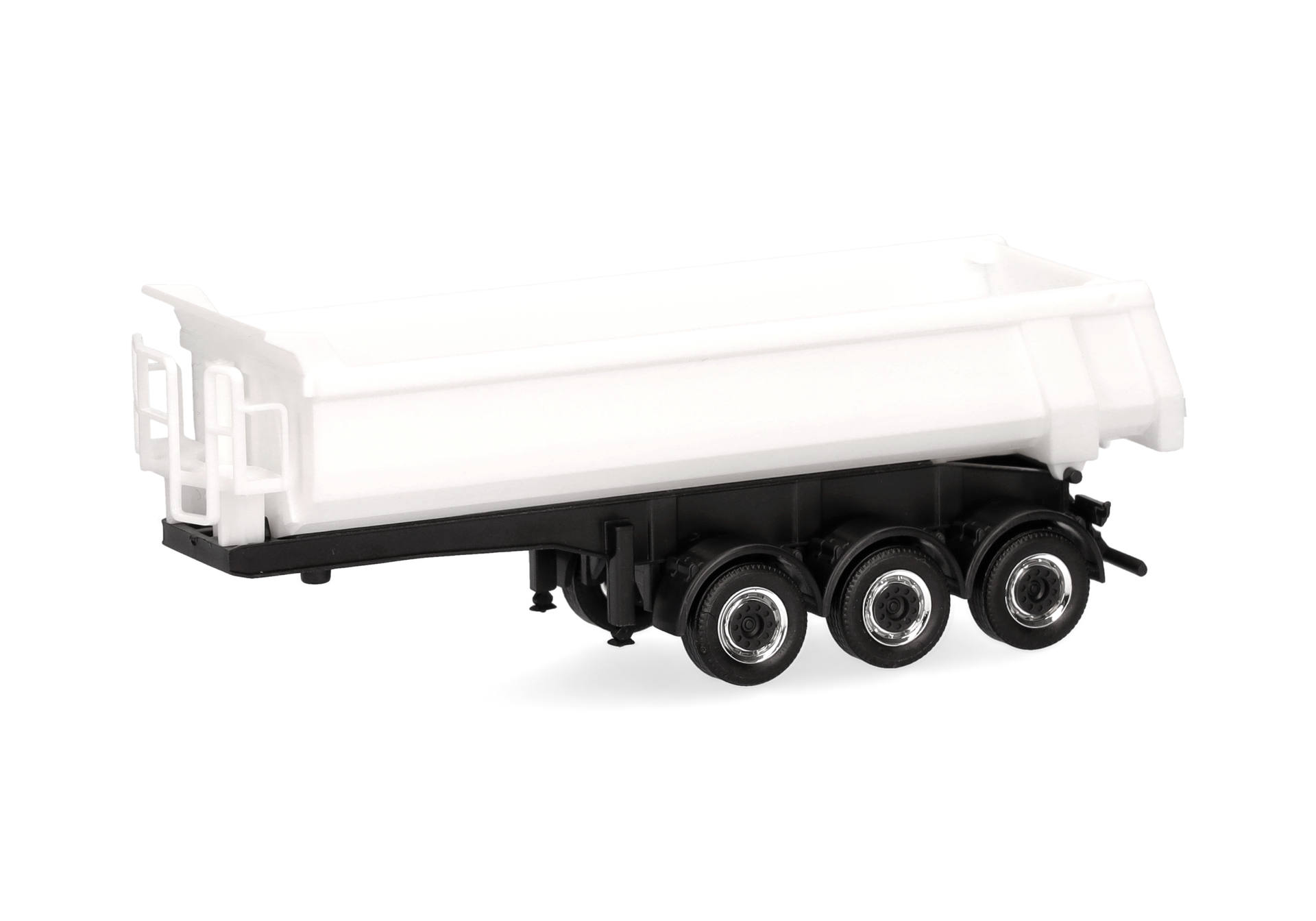 Tipper trailer 3axles, white