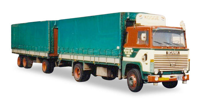 Scania 141 canvas trailer "Kogge"
