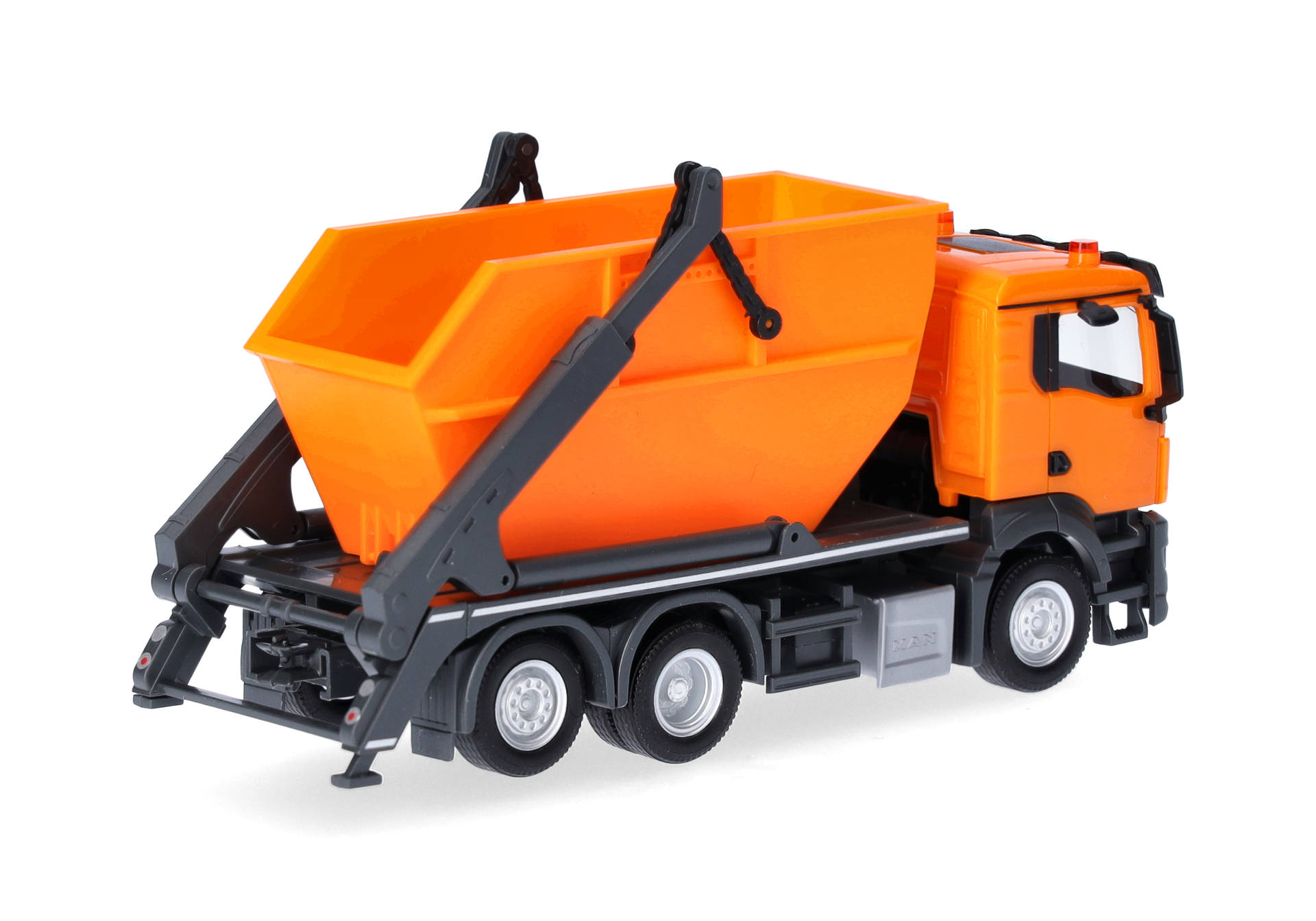 MAN TGS NN skip loader AK16, municipal orange