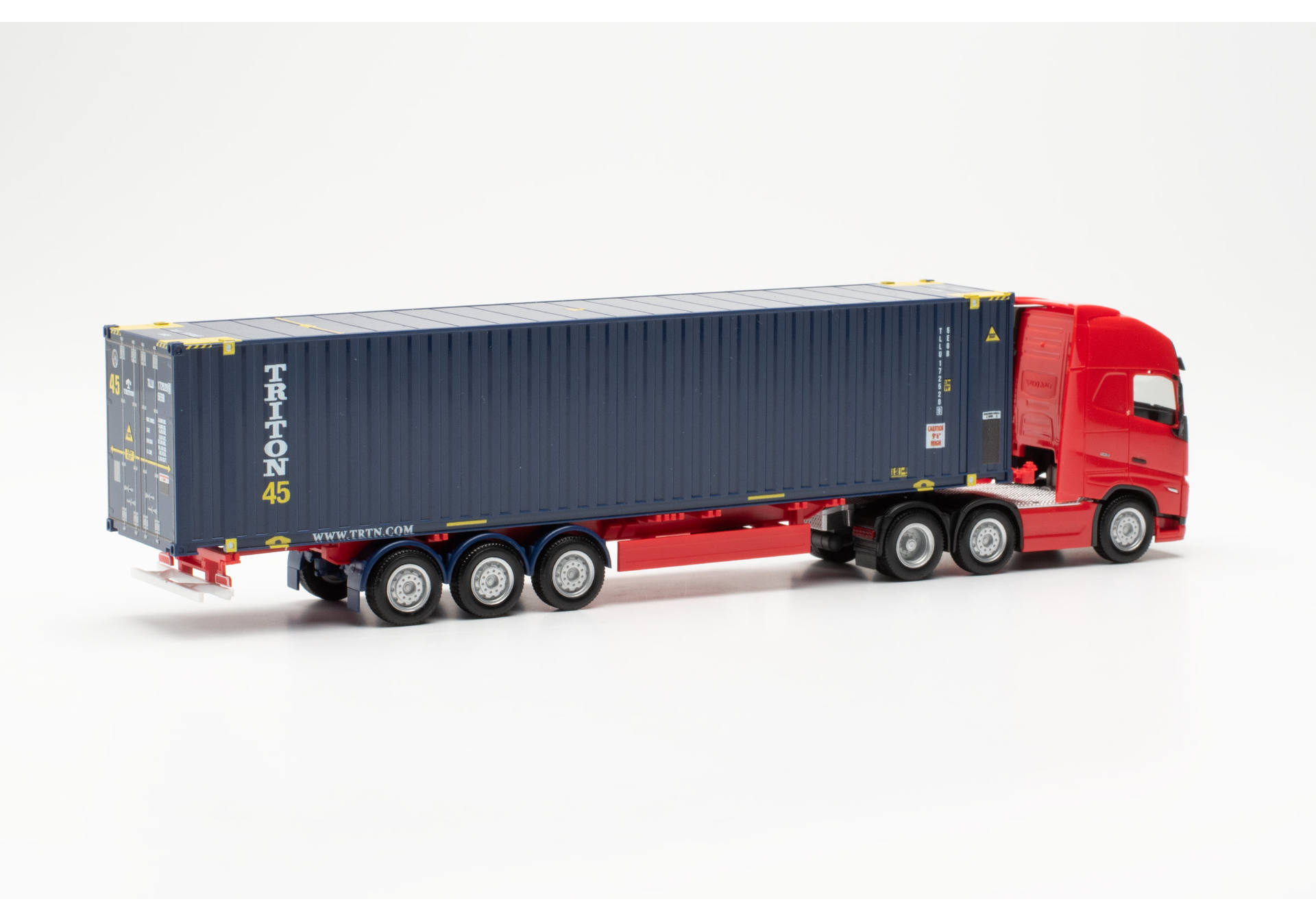 Volvo Gl. XL 6x2 45ft. container semitrailer truck “TRITION International”