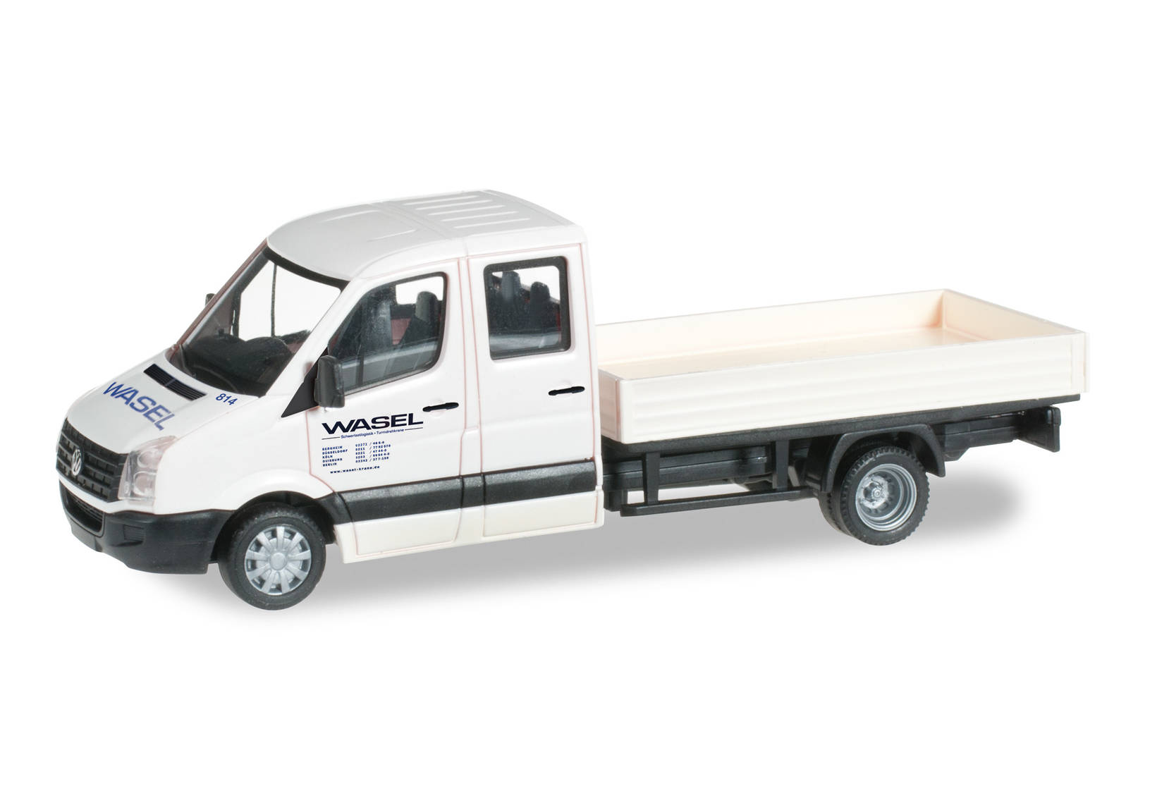 Miniature Herpa 1/87 VW Crafter Toit Plat Police Autriche - Modèle Réduit Neuf, Réf. 097406