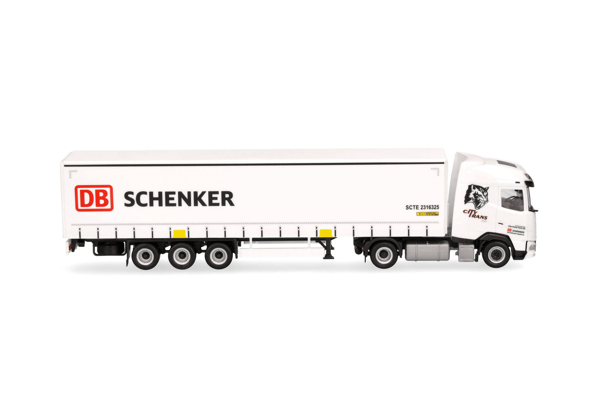 DAF XG curtain canvas semitrailer truck "DB Schenker / City Trans Harz" (Saxony-Anhalt/Wernigerode)