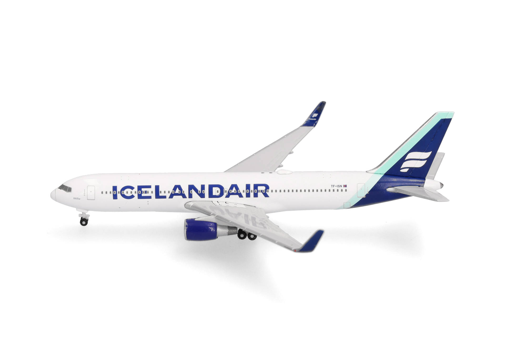 Icelandair Boeing 767-300 - Borreal blue tail stripe – TF-ISN "Svörtuborgir"