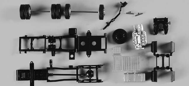 chassis for tractor Scania R lowliner 2-axleContent: 2 pcs.