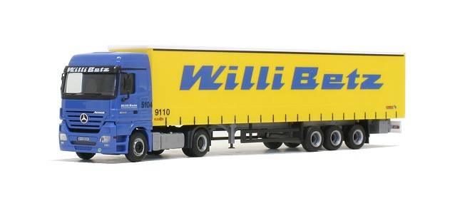Mercedes-Benz Actros LH Gardinenplanen-Sattelzug "Willi Betz"
