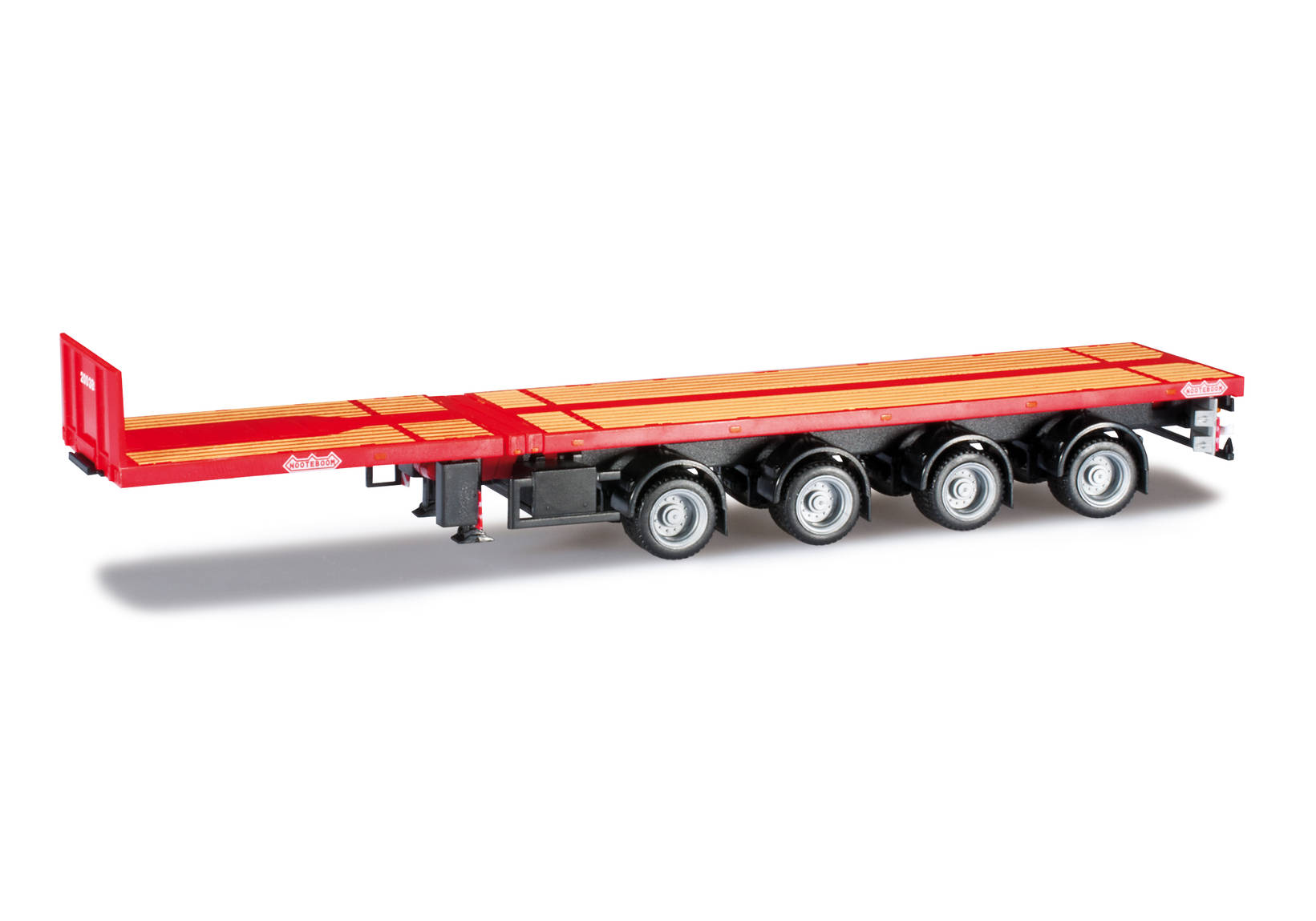 Teletrailer 4-axle, flame red