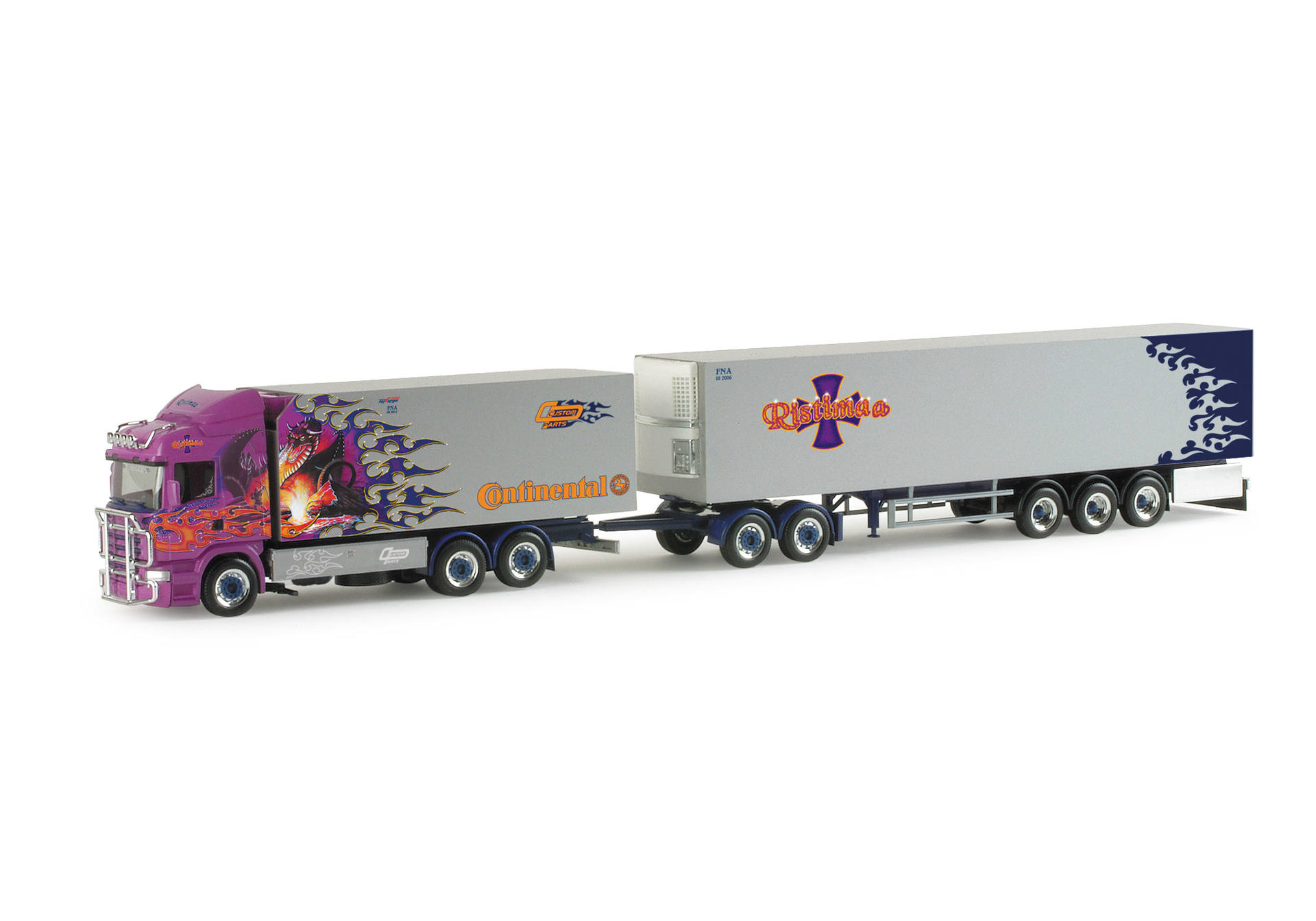 Scania R HL Kühlkoffer-EuroCombi "Ristimaa Dragon" (SF)