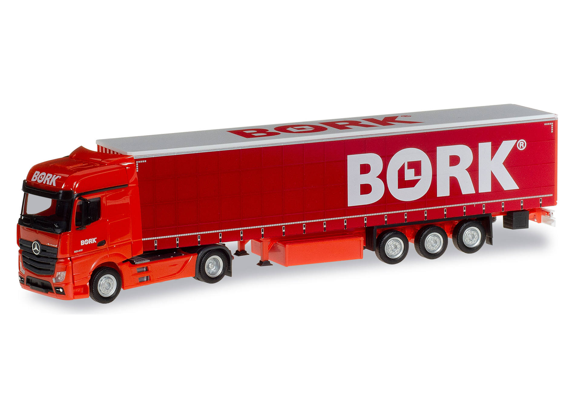 Mercedes-Benz Actros Bigspace curtain canvas semitrailer "Bork"
