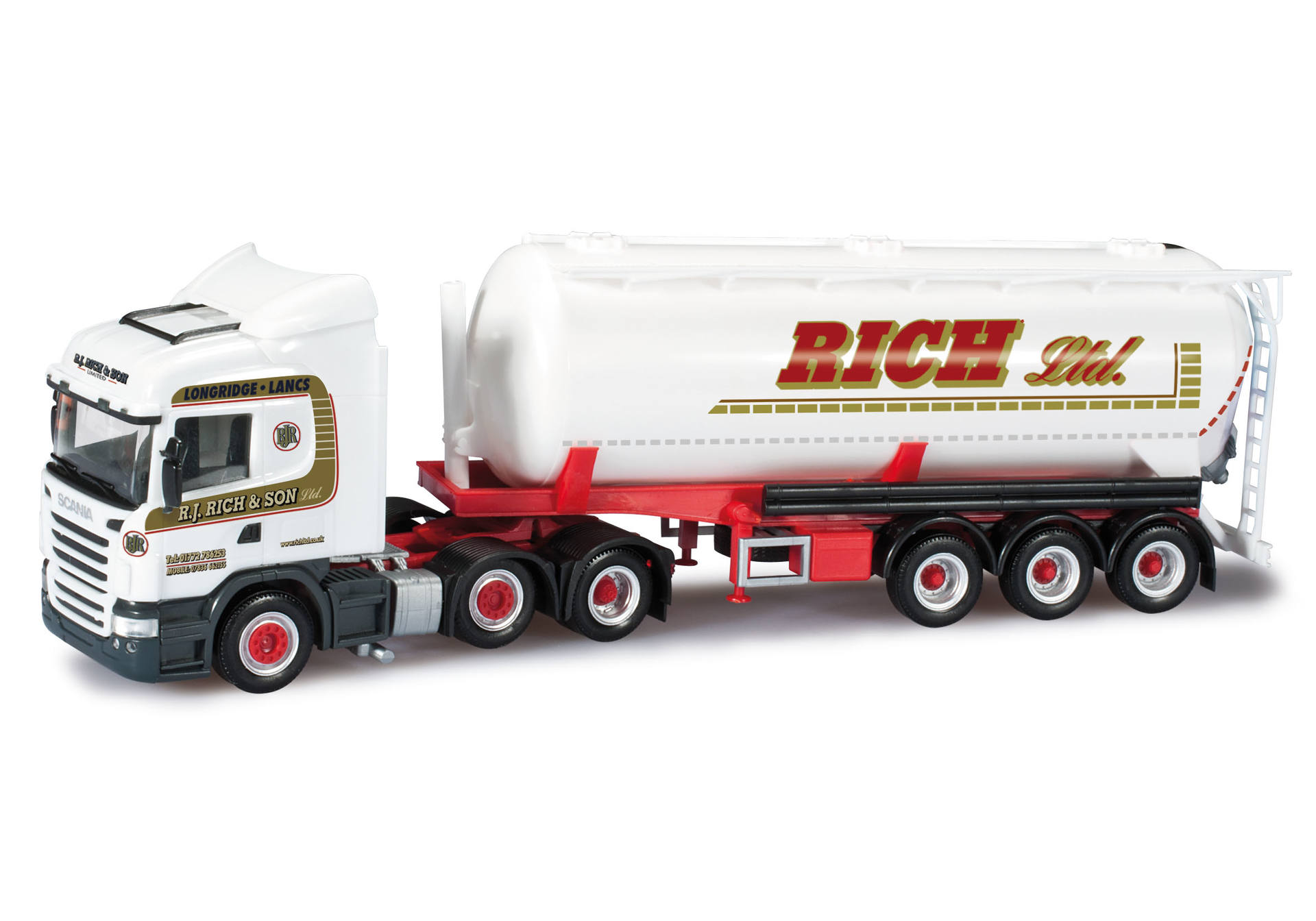 Scania R HL silo semitrailer "R.J. Rich & Sohn Ltd." (GB)