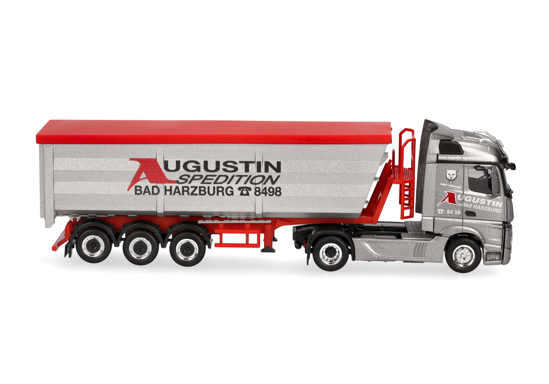 Mercedes-Benz Actros Streamspace Stahlmulden-Sattelzug "Augustin Spedition"