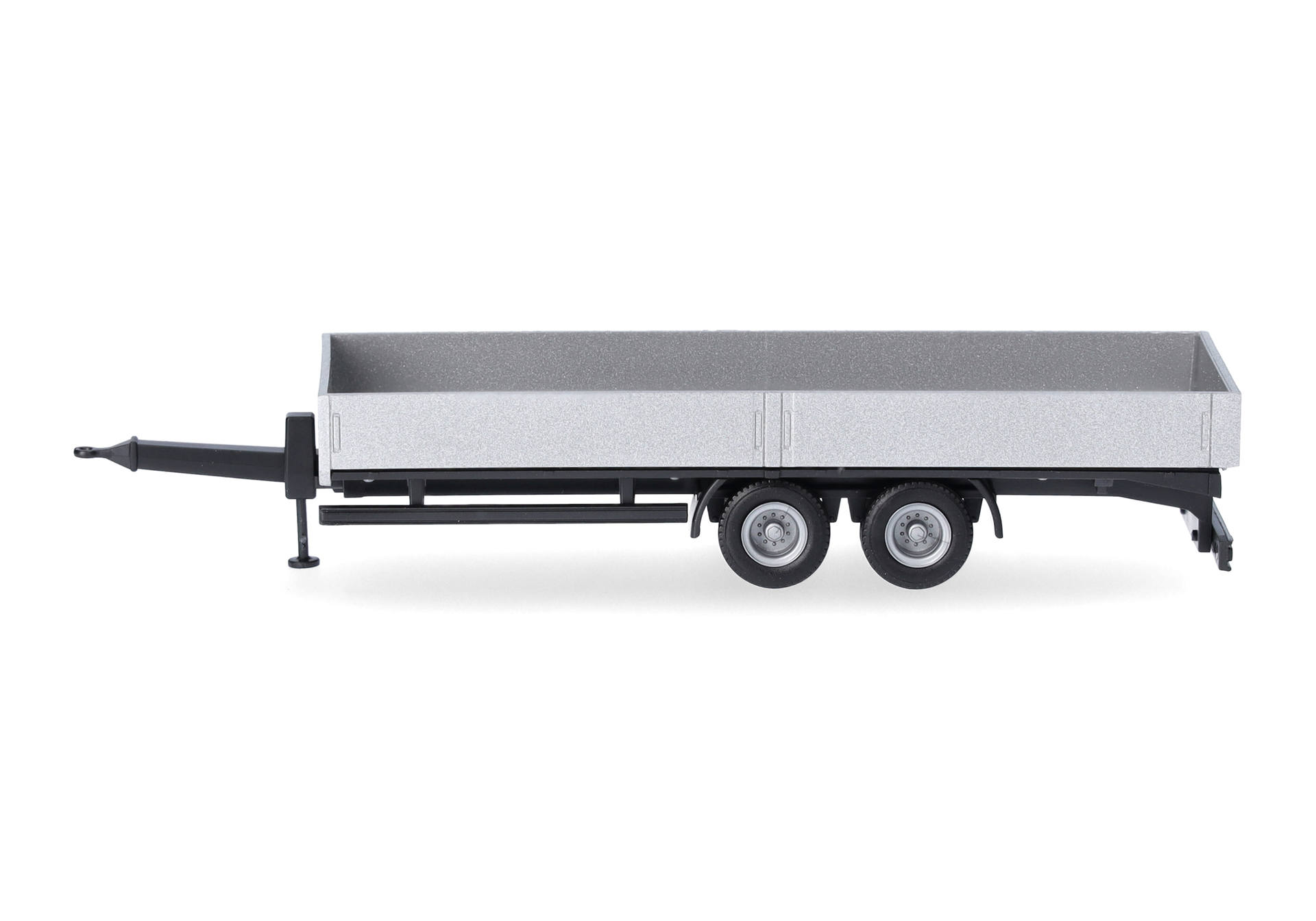 Anhänger, Pritschenanhänger, Zwillingsreifen, Silber, Modell