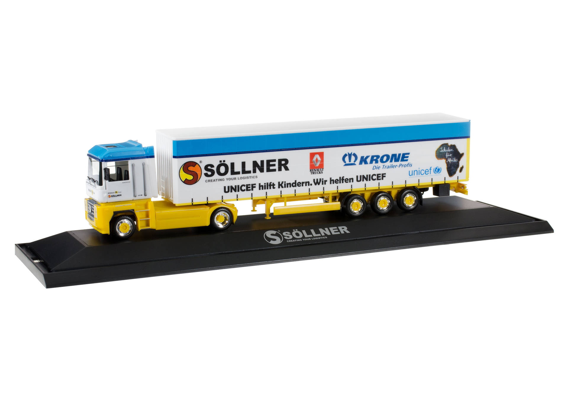 Renault Magnum canvas semitrailer "Söllner", PC