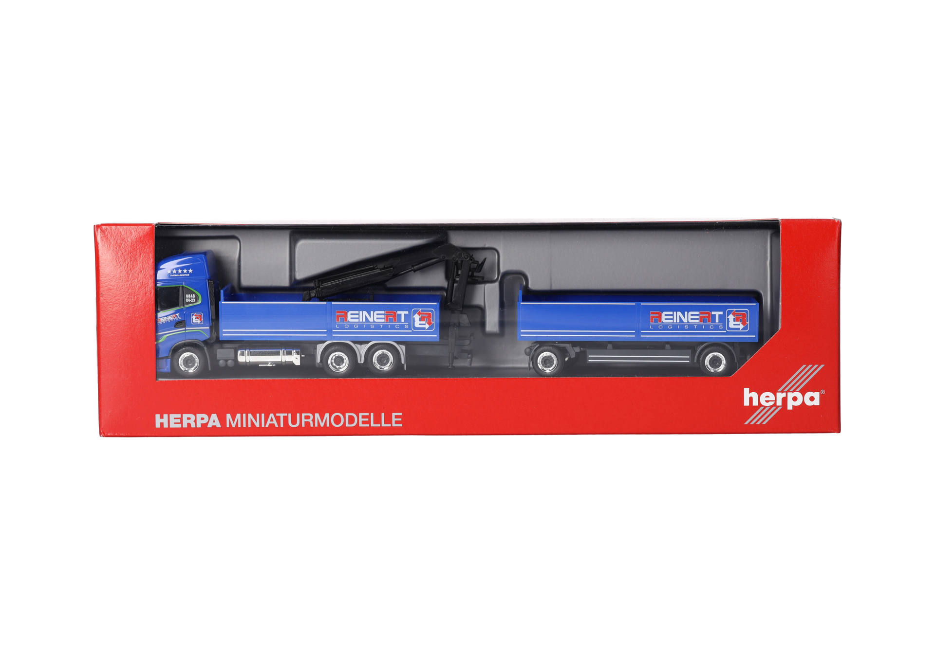 Iveco S-Way LNG Pritschen-Hängerzug mit Ladekran "Reinert Logistic" (Sachsen / Schleife)